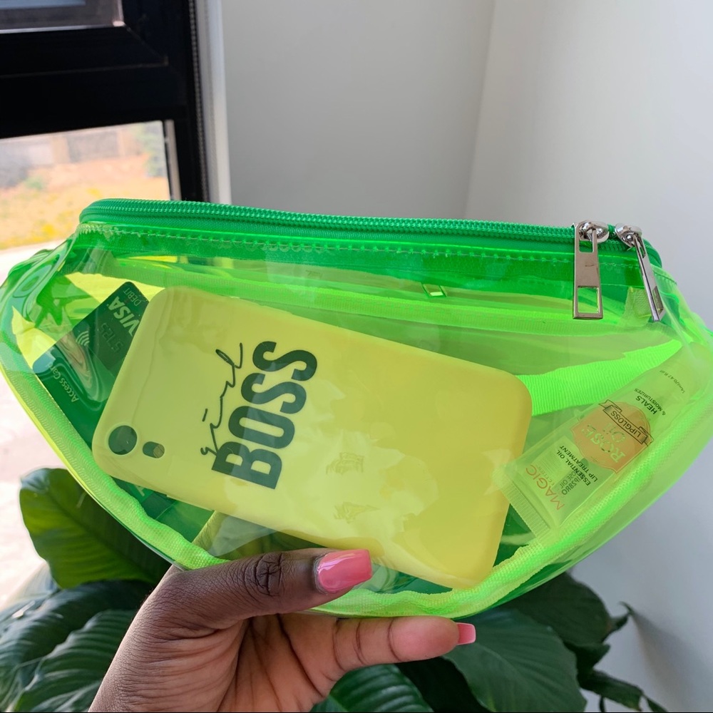 Neon green fanny pack(new)